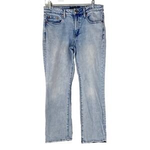 Aeropostale Blue Jeans Women's 8 R Mid Rise Ankle Straight Denim Pants Excellent
